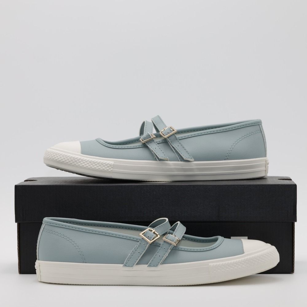 Converse Chuck Taylor All Star Dainty Mary Jane Buckle Shoes Light Blue Size 8.5 - Picture 10 of 11